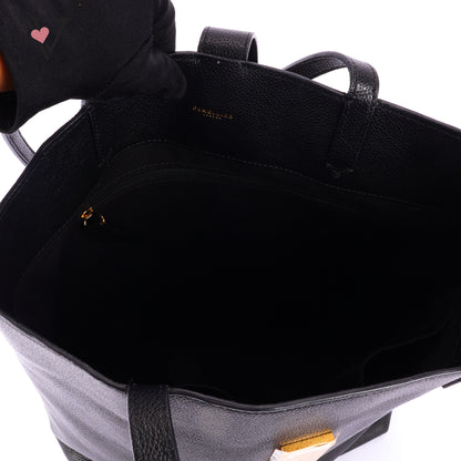 Demellier Vancouver Black Smooth Leather Tote Bag