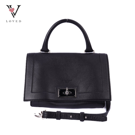Shark Tooth Leather Satchel Pony