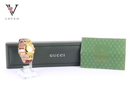 Gucci Watch Horsebit Vintage G300L Gold Plated Leather