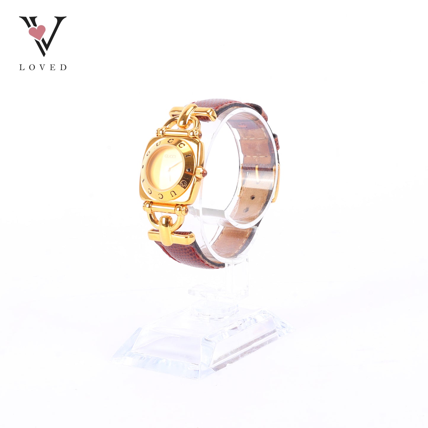 Gucci Watch Horsebit Vintage G300L Gold Plated Leather