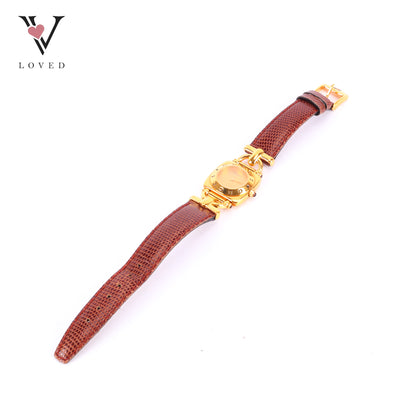 Gucci Watch Horsebit Vintage G300L Gold Plated Leather