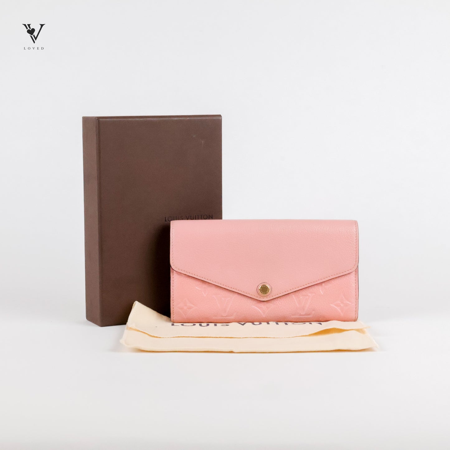 Empreinte Sarah Wallet in Rose Poudre