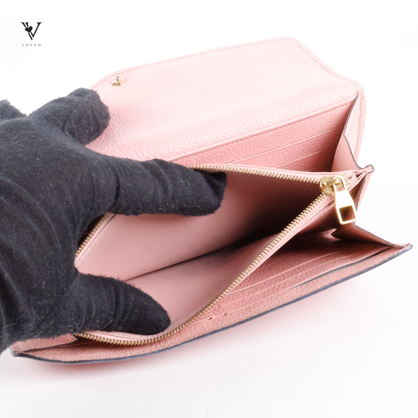 Empreinte Sarah Wallet in Rose Poudre