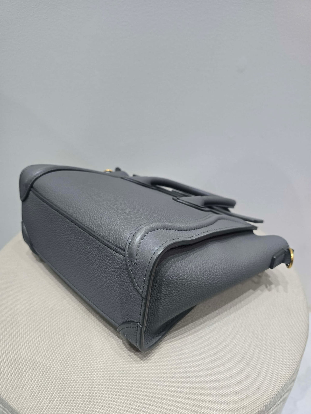 Celine Nano Luggage Tote Bag in Grey