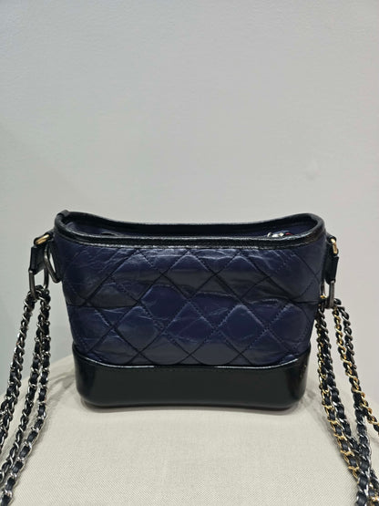 Chanel Gabrielle Hobo Bag in Navy Blue