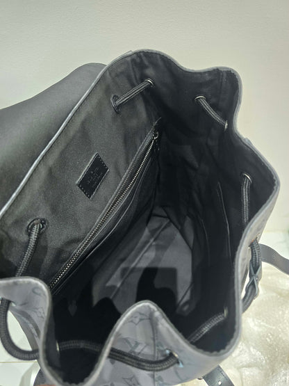 Louis Vuitton Christopher Backpack in Monogram Eclipse Grey