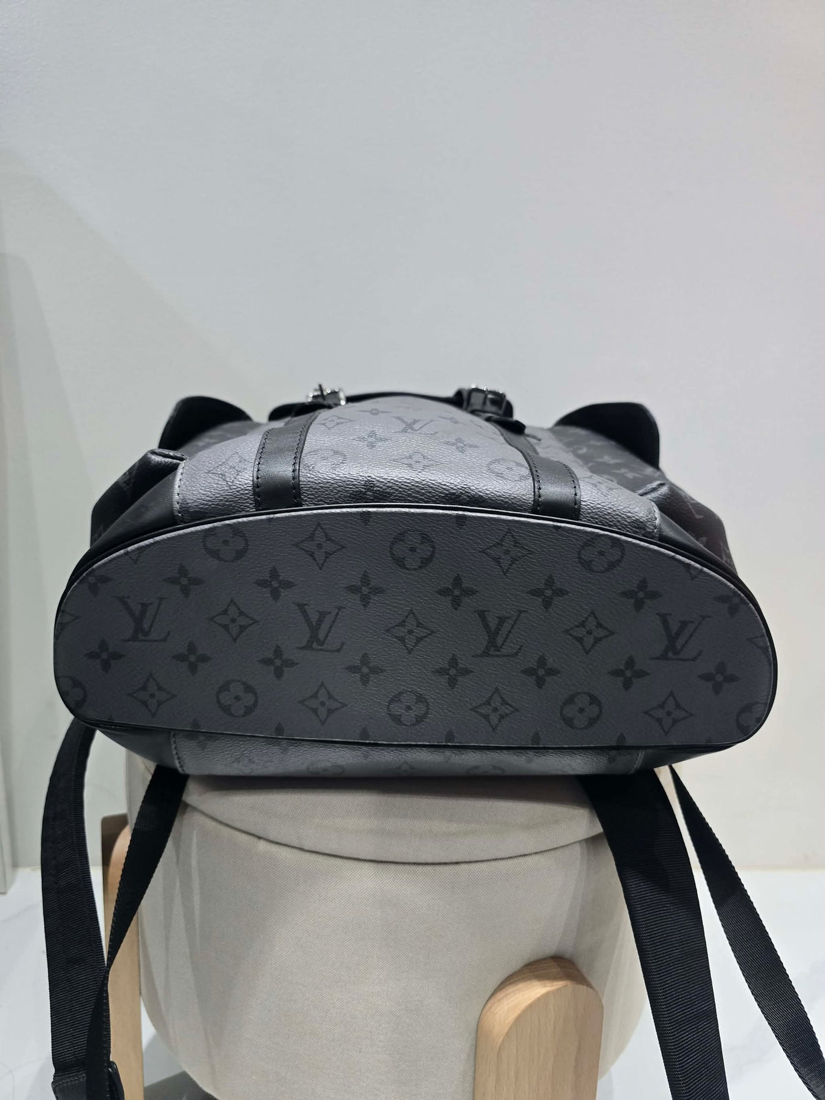 Louis Vuitton Christopher Backpack in Monogram Eclipse Grey