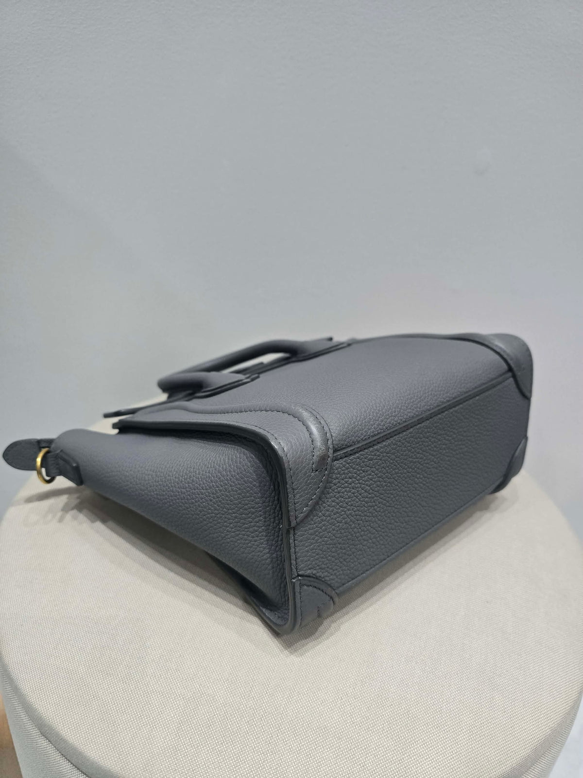 Celine Nano Luggage Tote Bag in Grey