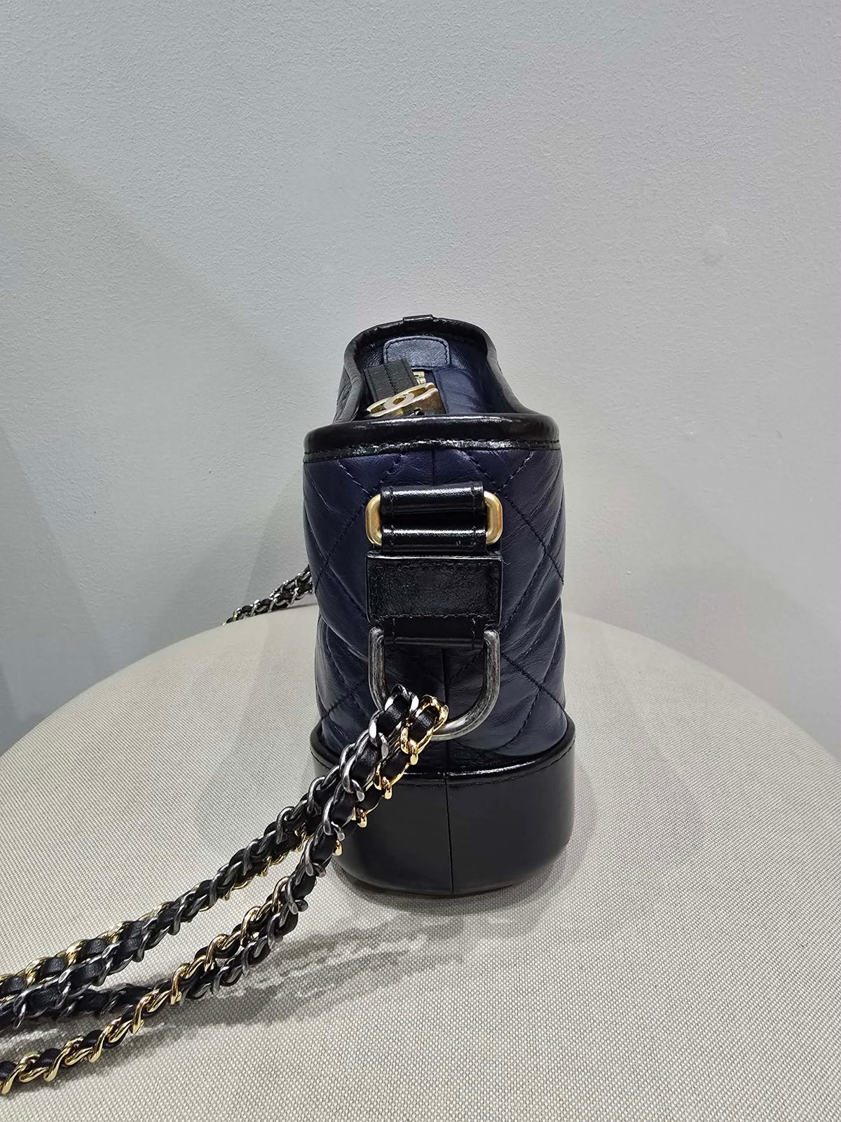 Chanel Gabrielle Hobo Bag in Navy Blue