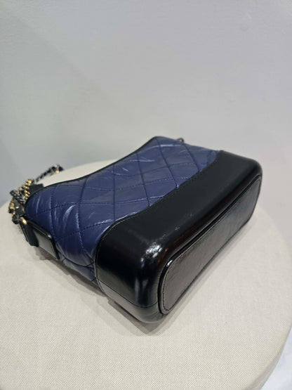 Chanel Gabrielle Hobo Bag in Navy Blue